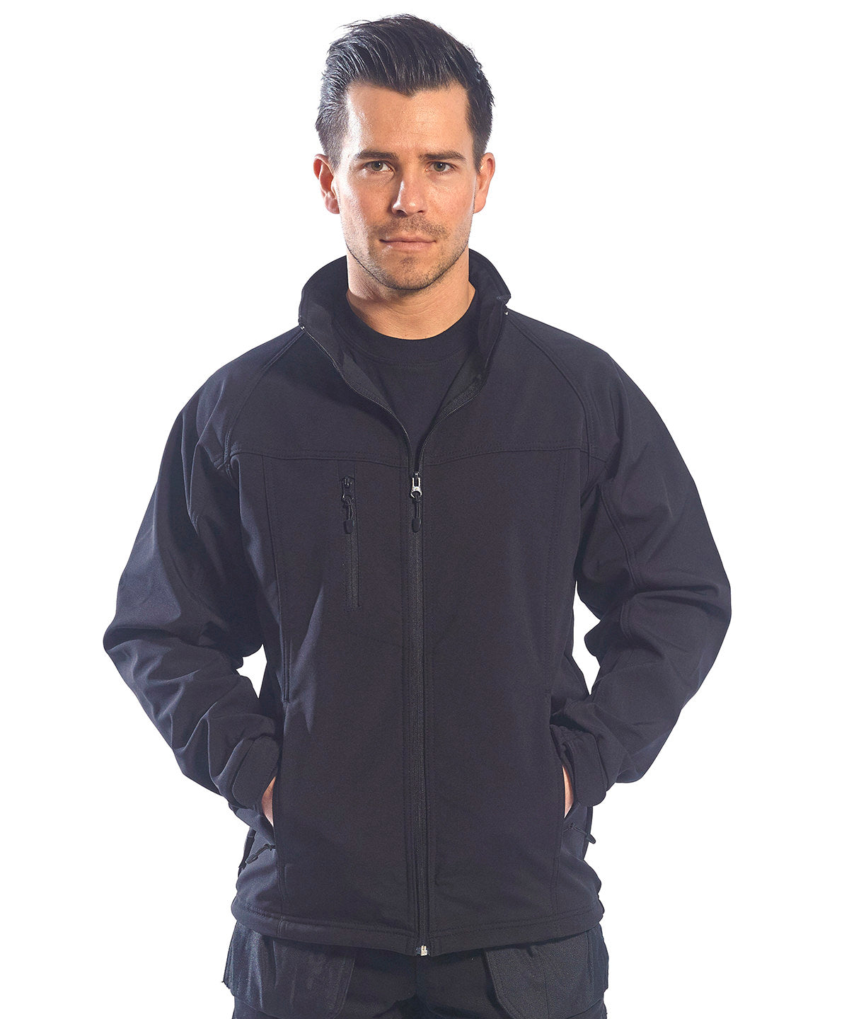 Black - Men's Oregon softshell jacket (TK40) - GarmentEmbroidery