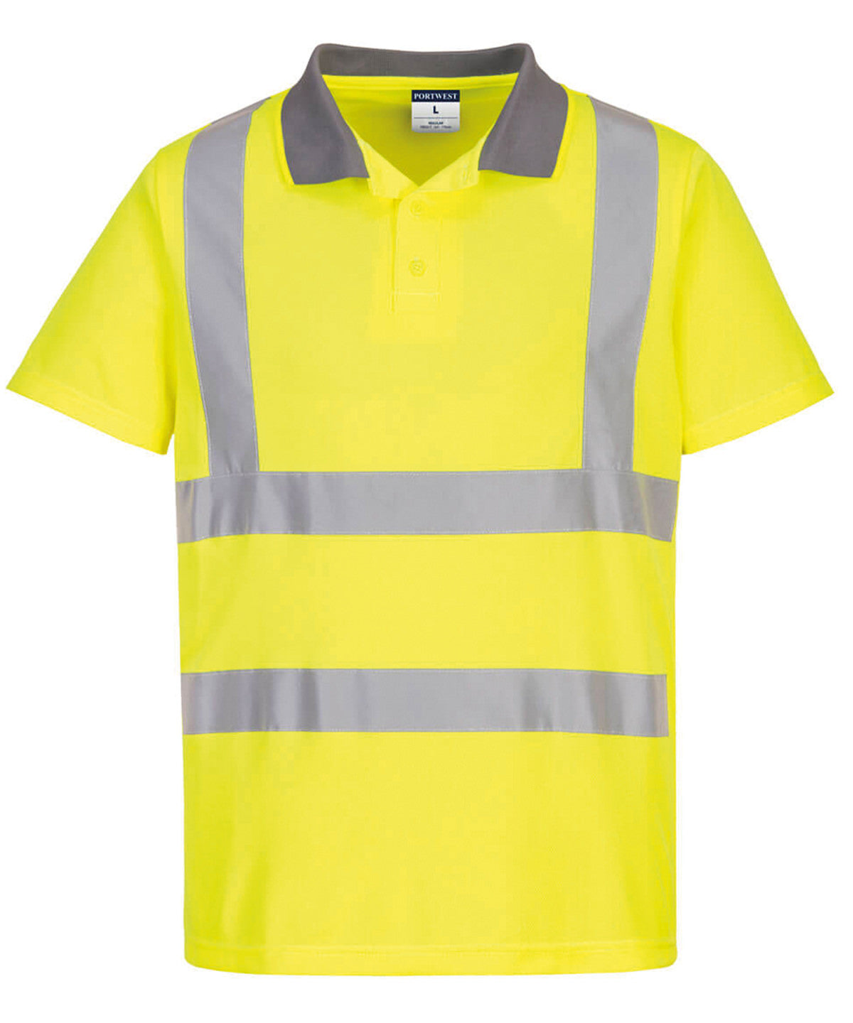 Yellow - Eco Hi-vis short sleeve polo (EC10) - GarmentEmbroidery