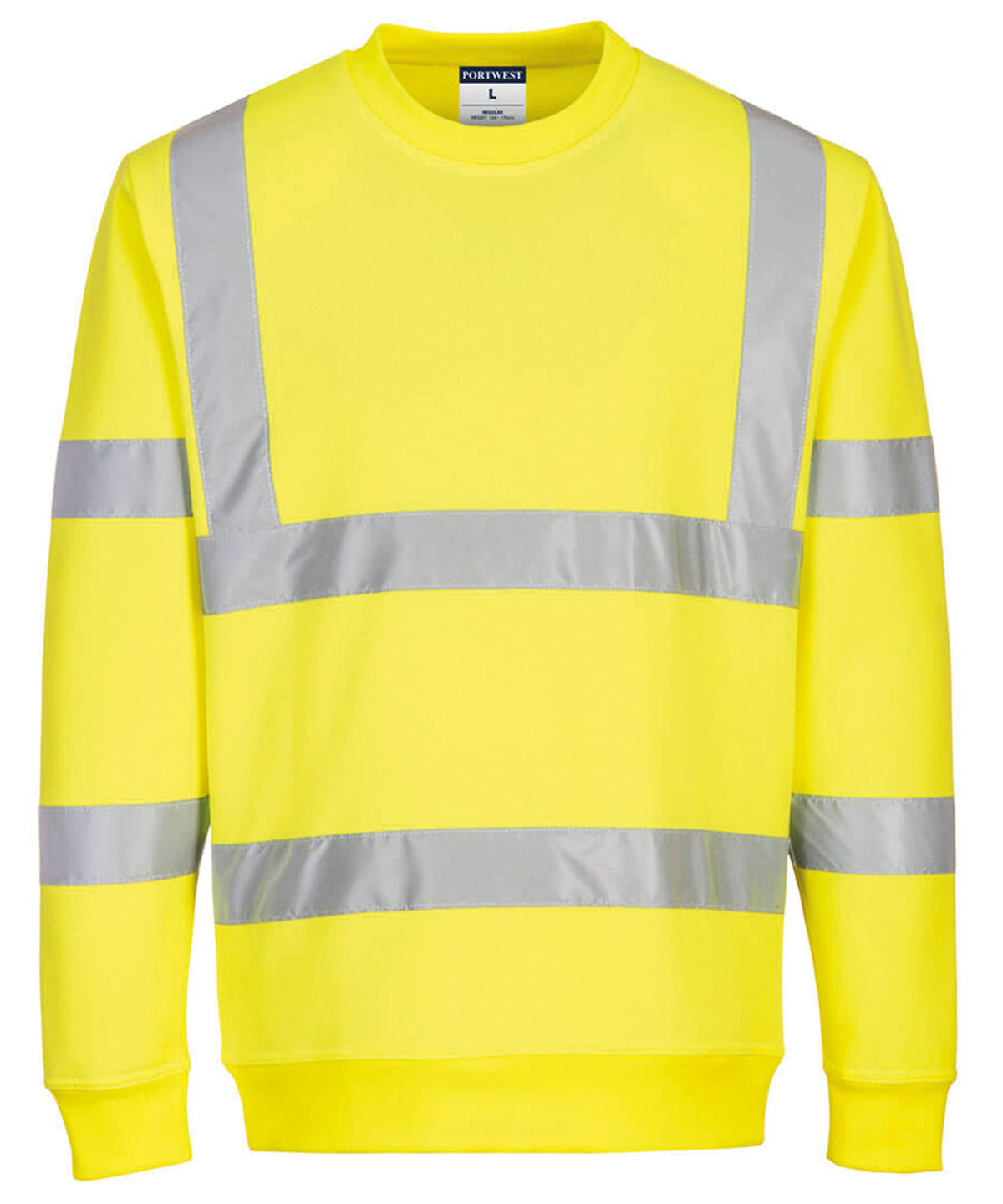 Yellow - Eco Hi-vis sweatshirt (EC13) - GarmentEmbroidery