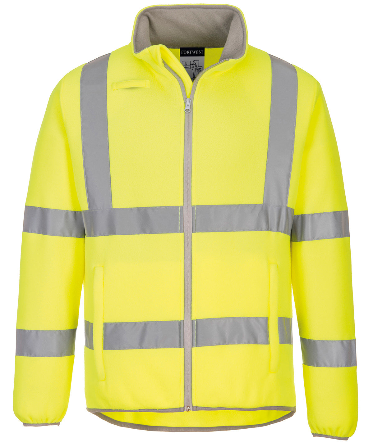 Yellow - Eco Hi-vis fleece jacket (EC70) - GarmentEmbroidery