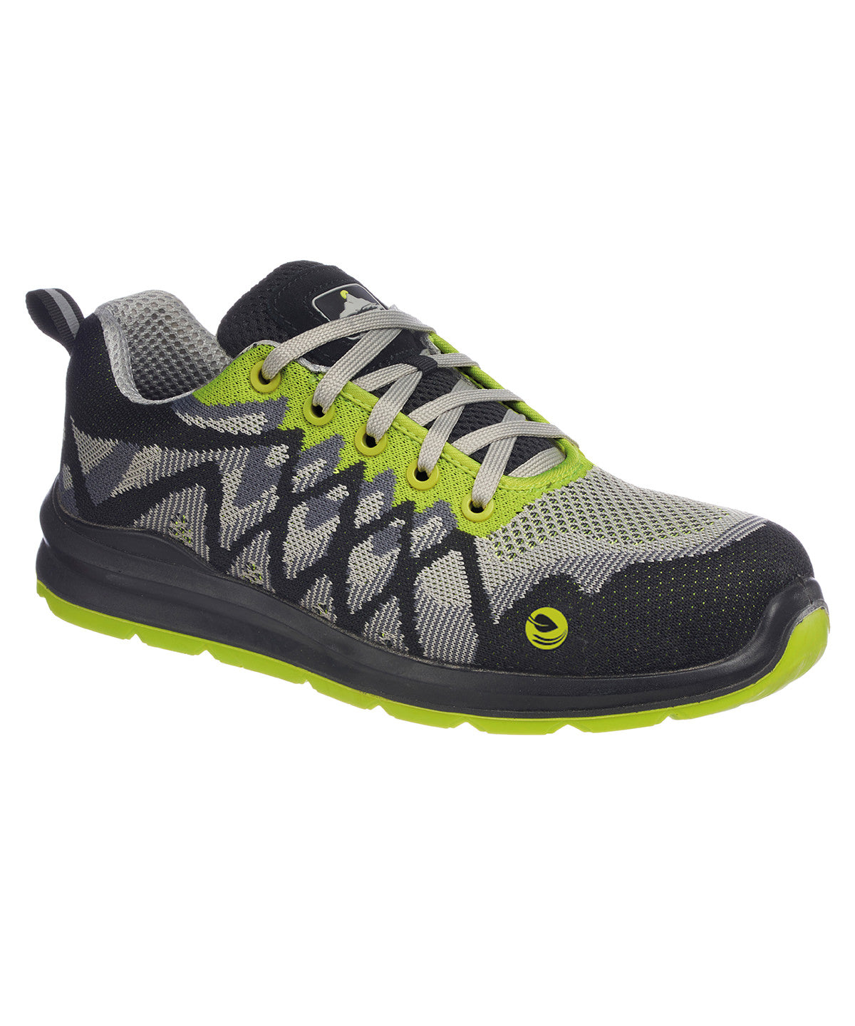 Black/Yellow - Portwest Composite lite ECO safety trainers (FC08) - GarmentEmbroidery