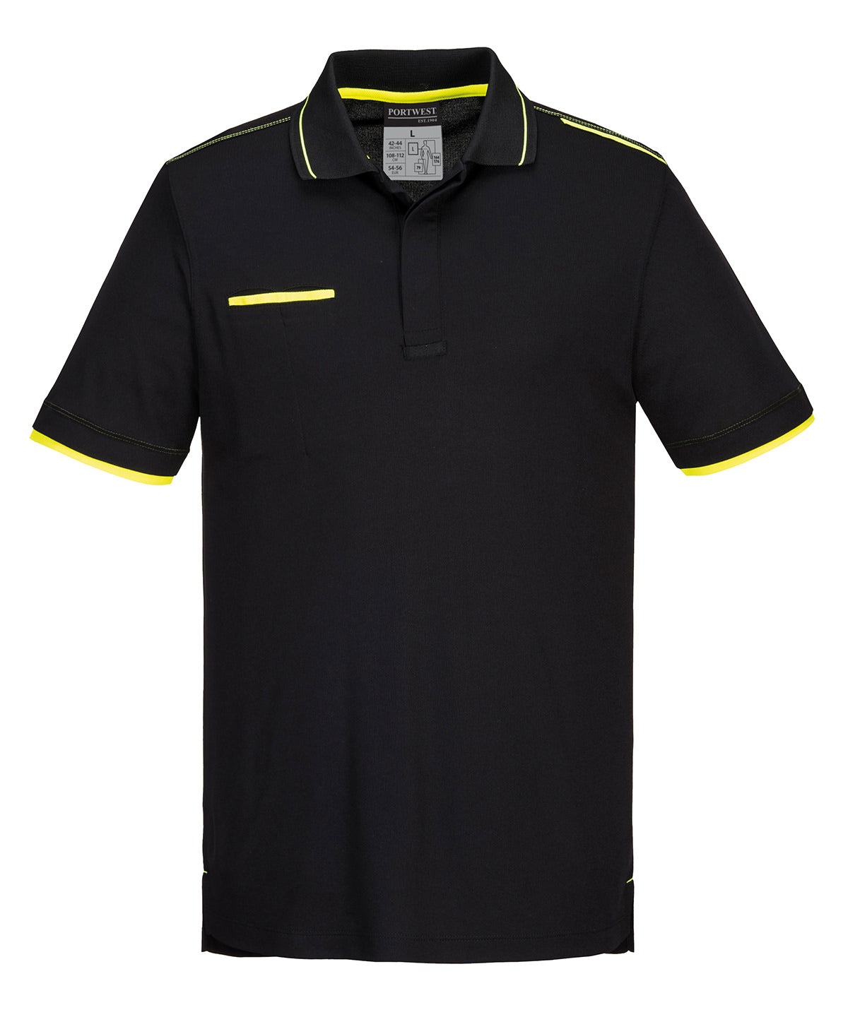 Black - WX3 Eco polo shirt (T722) - GarmentEmbroidery