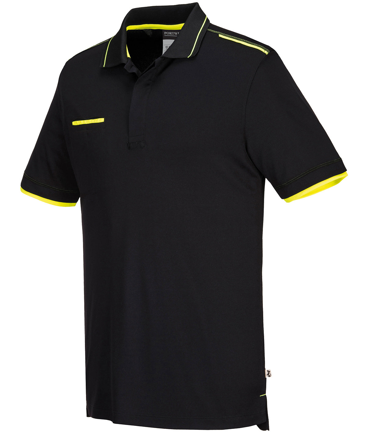 Black - WX3 Eco polo shirt (T722) - GarmentEmbroidery