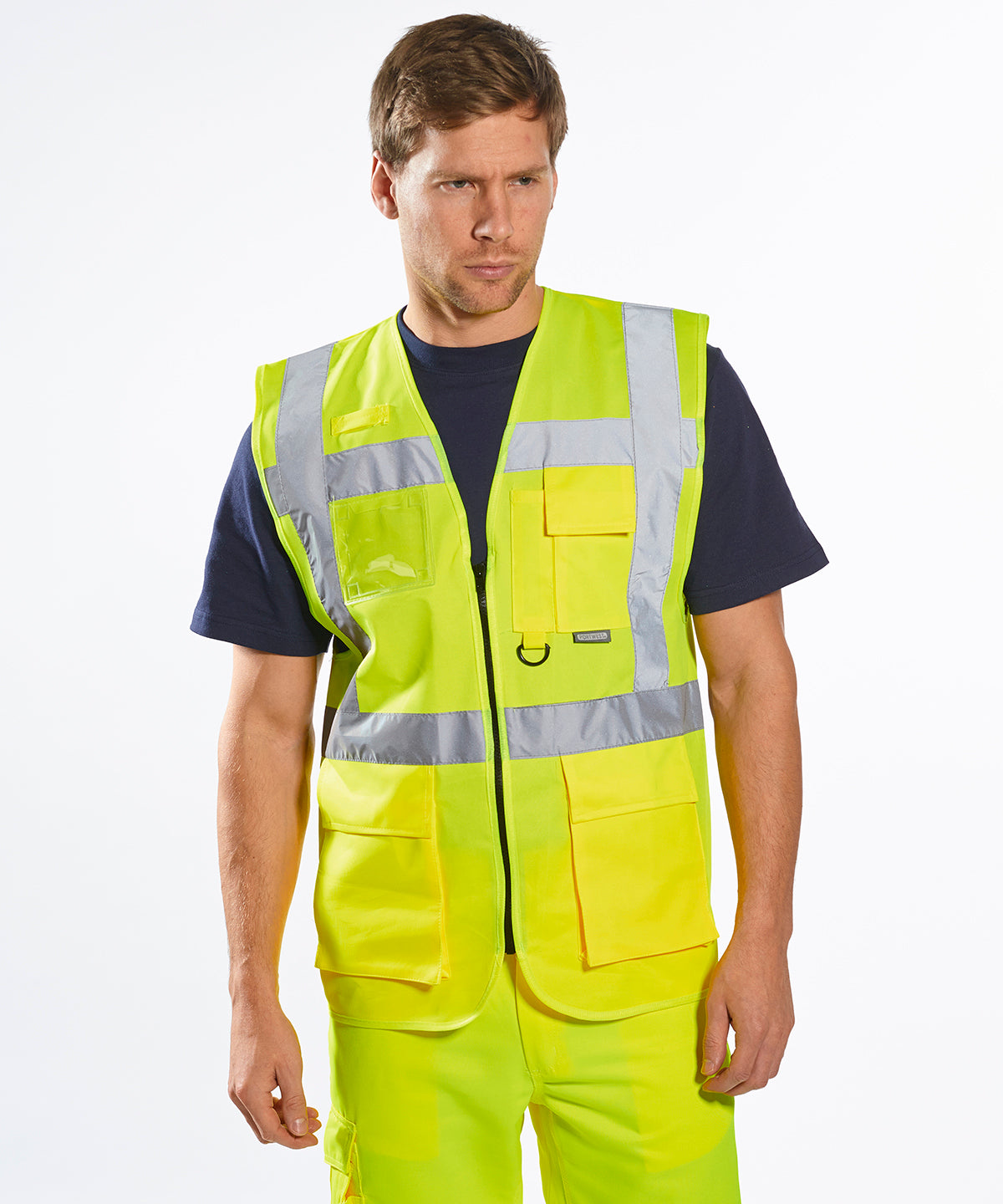 Yellow/Navy - Hi-vis executive vest (S476) - GarmentEmbroidery