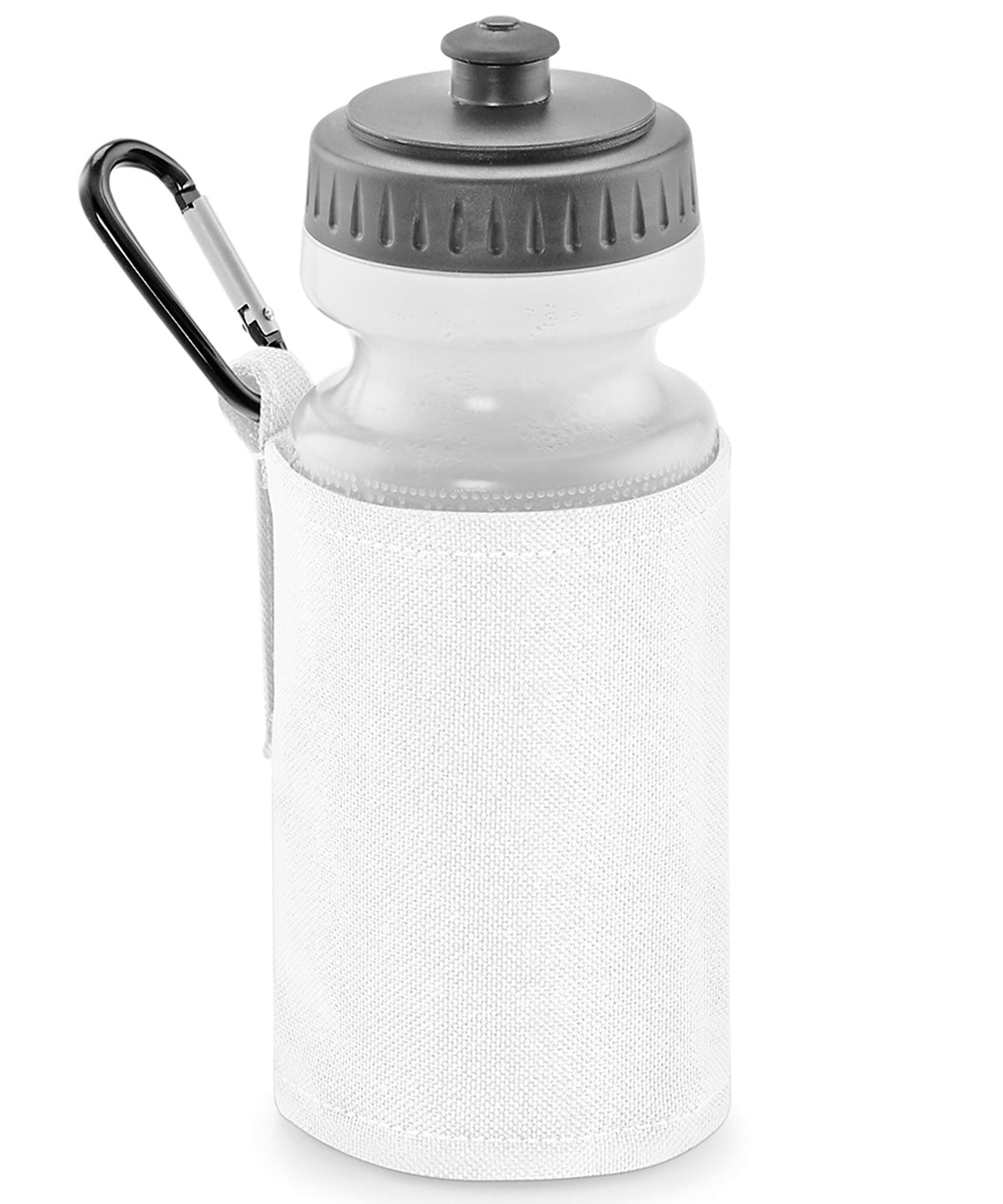 White - Water bottle and holder - GarmentEmbroidery