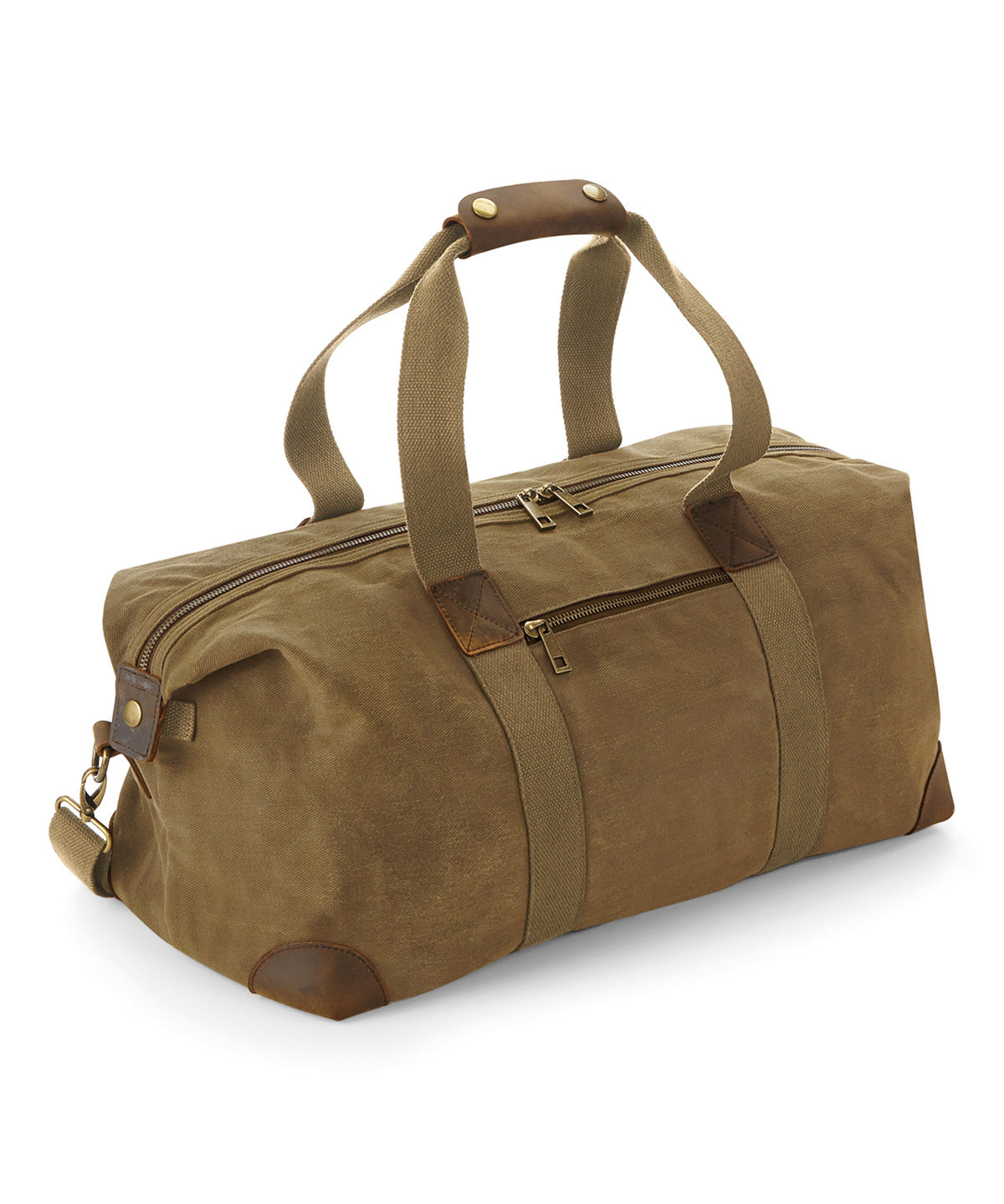 Desert Sand - Heritage waxed canvas holdall - GarmentEmbroidery