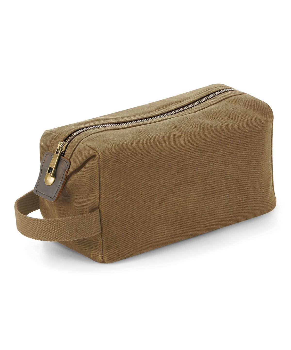 Desert Sand - Heritage waxed canvas wash bag - GarmentEmbroidery