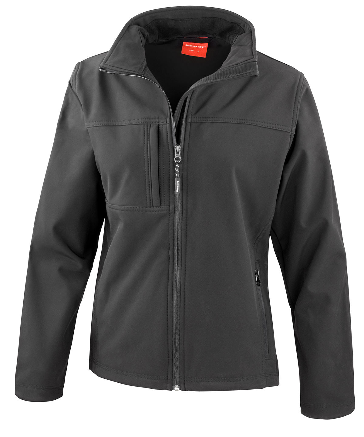 Black - Women's classic softshell jacket - GarmentEmbroidery