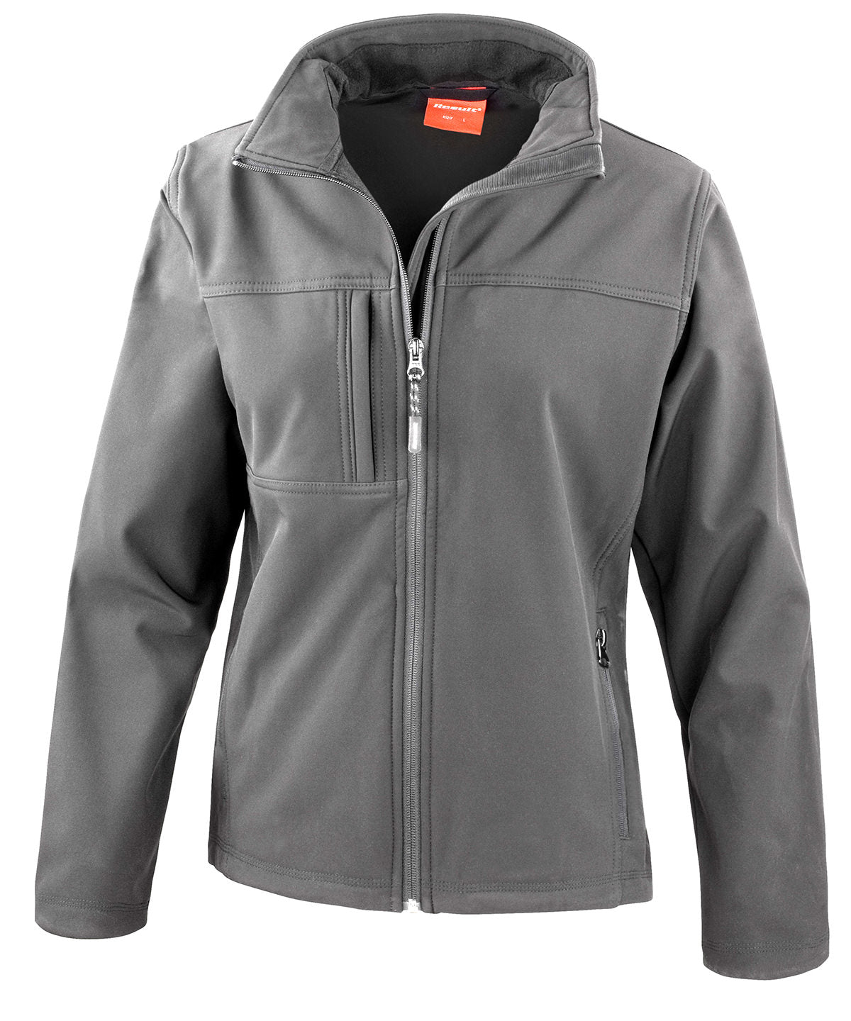 Grey - Women's classic softshell jacket - GarmentEmbroidery