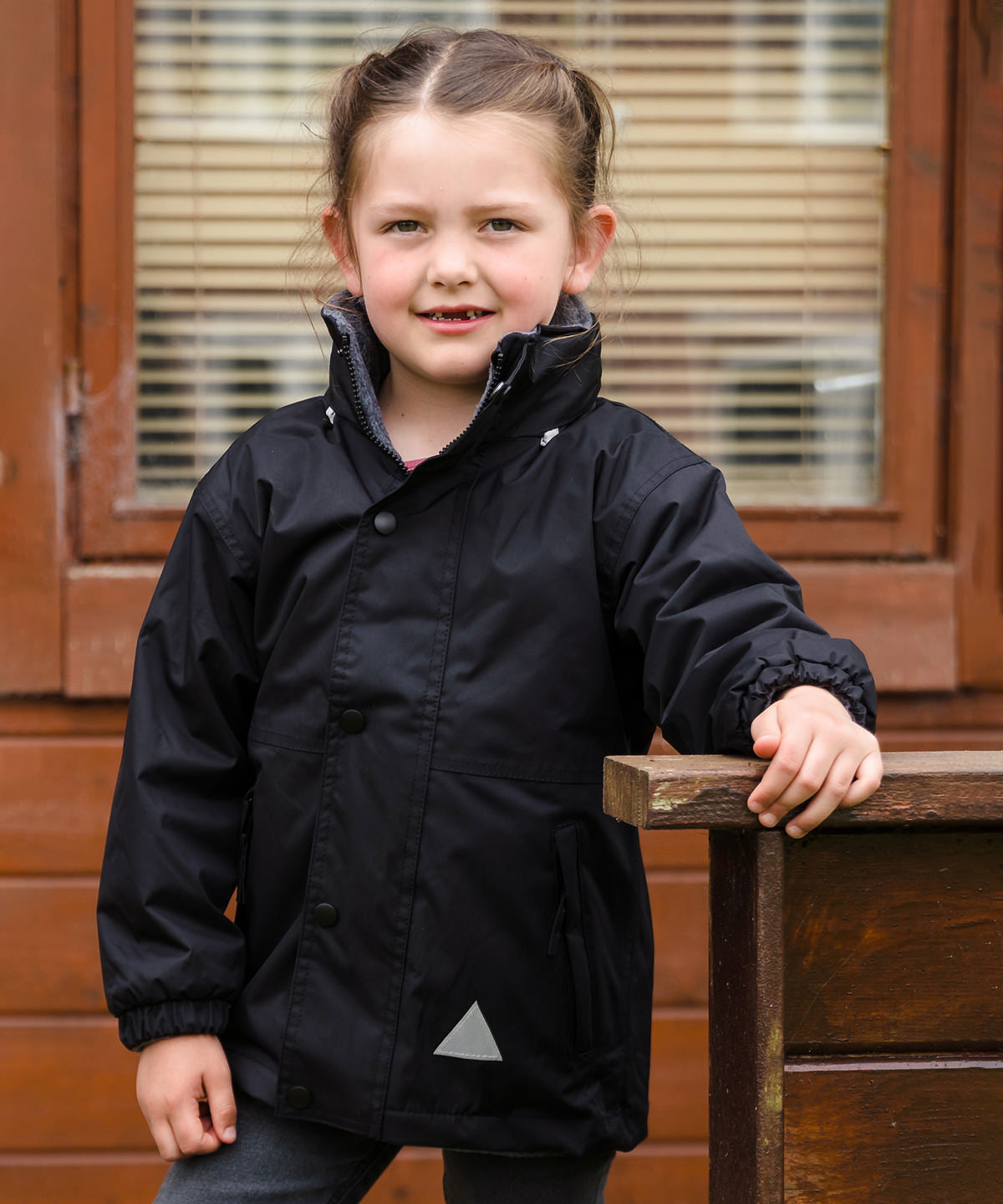 Navy/Navy - Junior/youth reversible StormDri 4000 jacket - GarmentEmbroidery