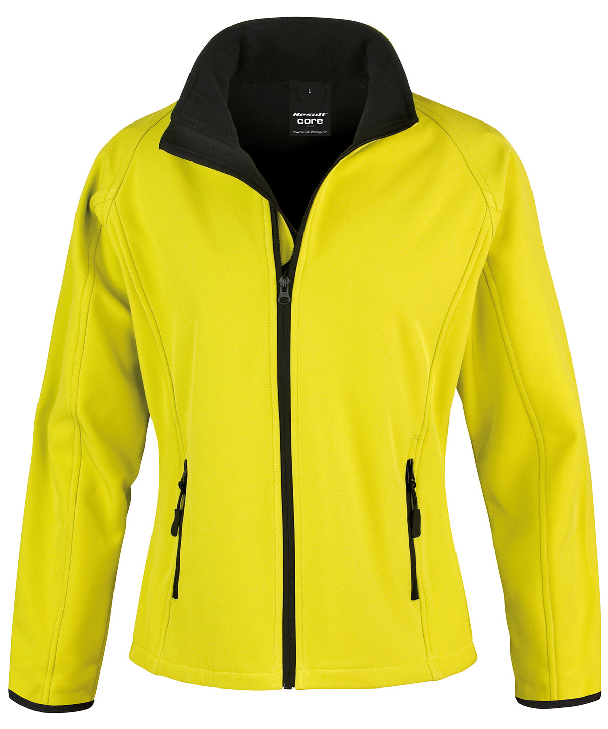 Yellow/Black - Women's Core printable softshell jacket - GarmentEmbroidery