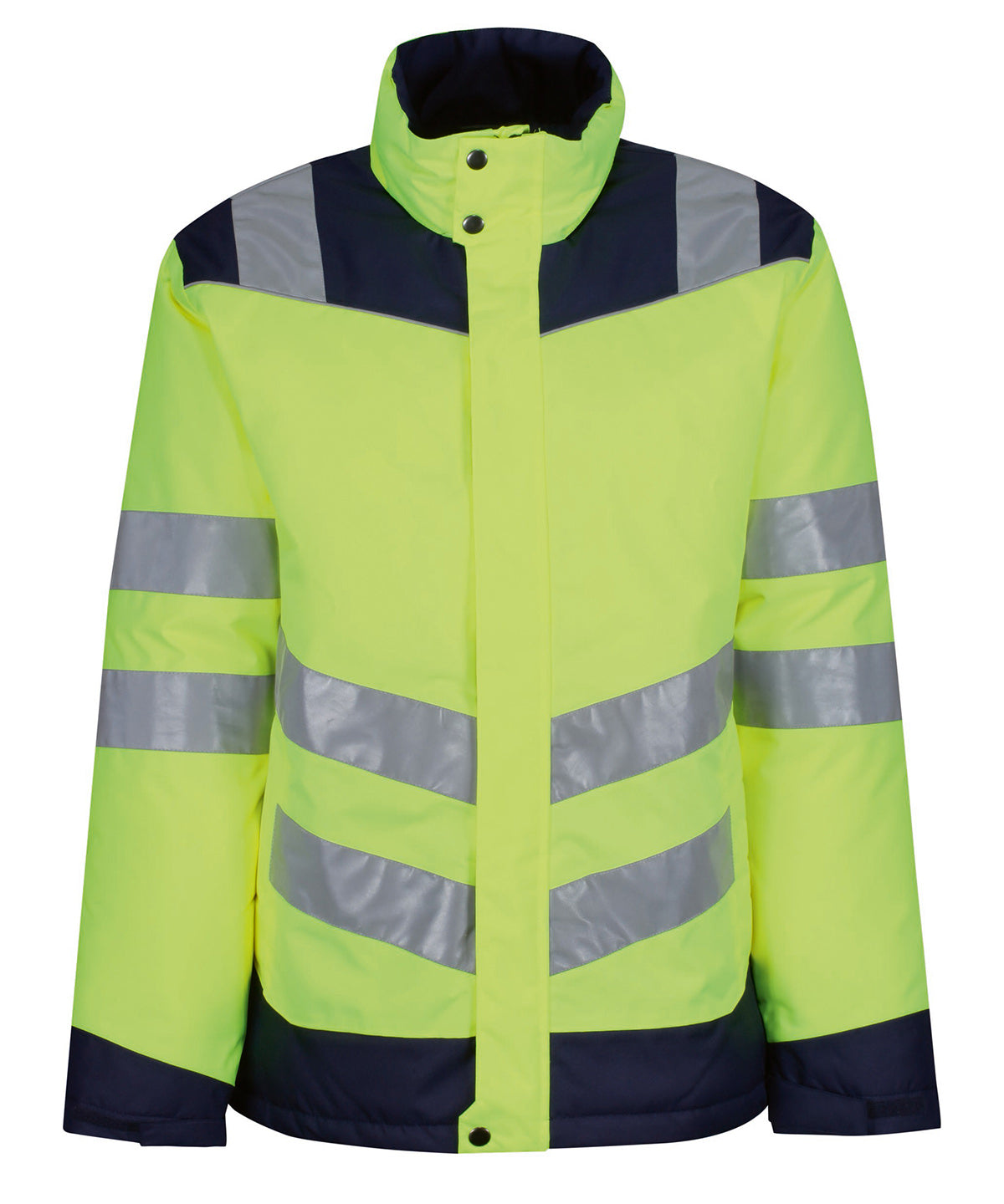 Yellow/Navy - Pro hi-vis thermogen heated jacket - GarmentEmbroidery