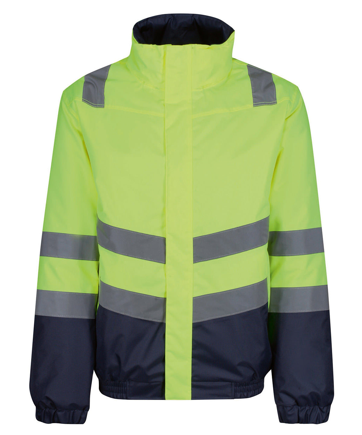 Yellow/Navy - Pro hi-vis classic bomber jacket - GarmentEmbroidery