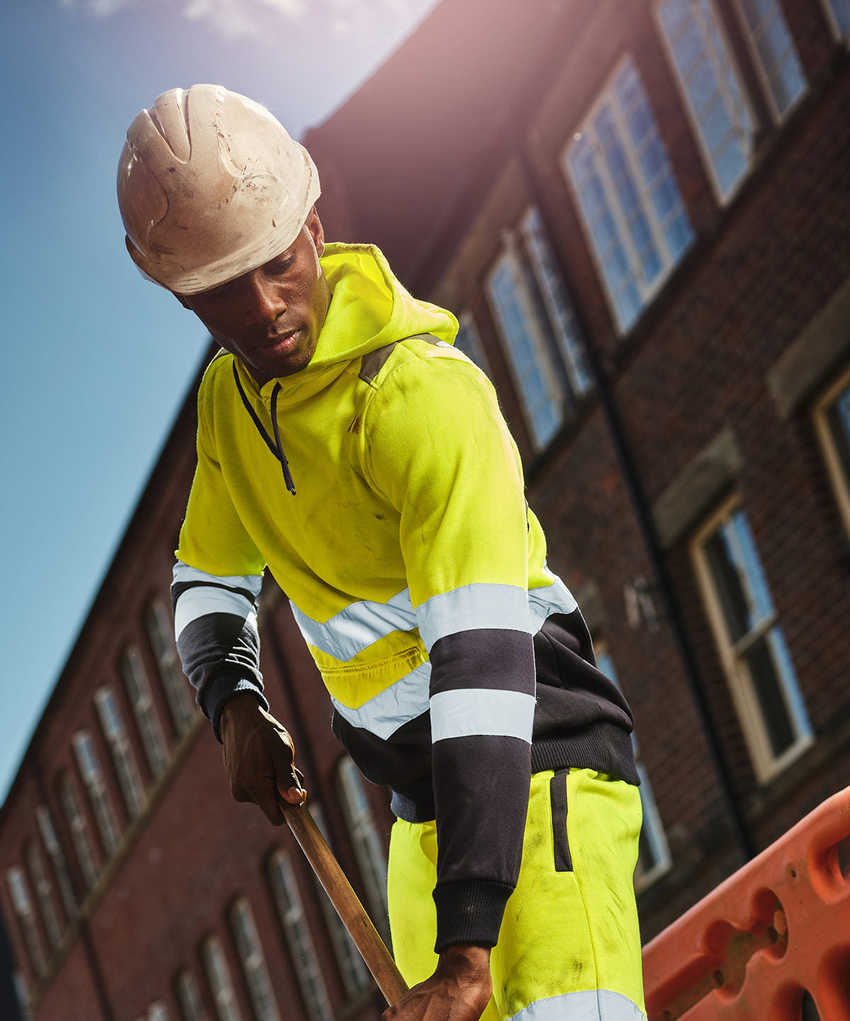 Yellow - Pro hi-vis overhead hoodie - GarmentEmbroidery