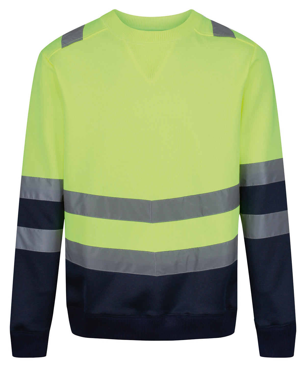 Yellow - Pro hi-vis sweat top - GarmentEmbroidery