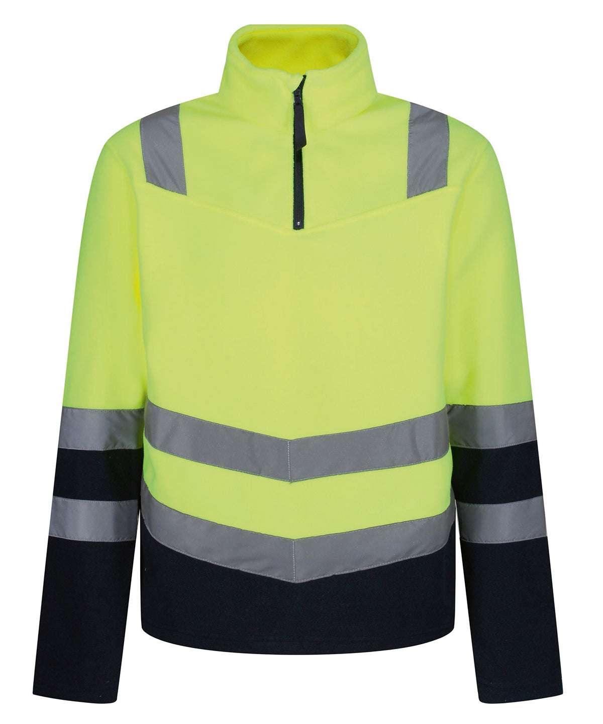 Yellow - Pro hi-vis half zip fleece top - GarmentEmbroidery