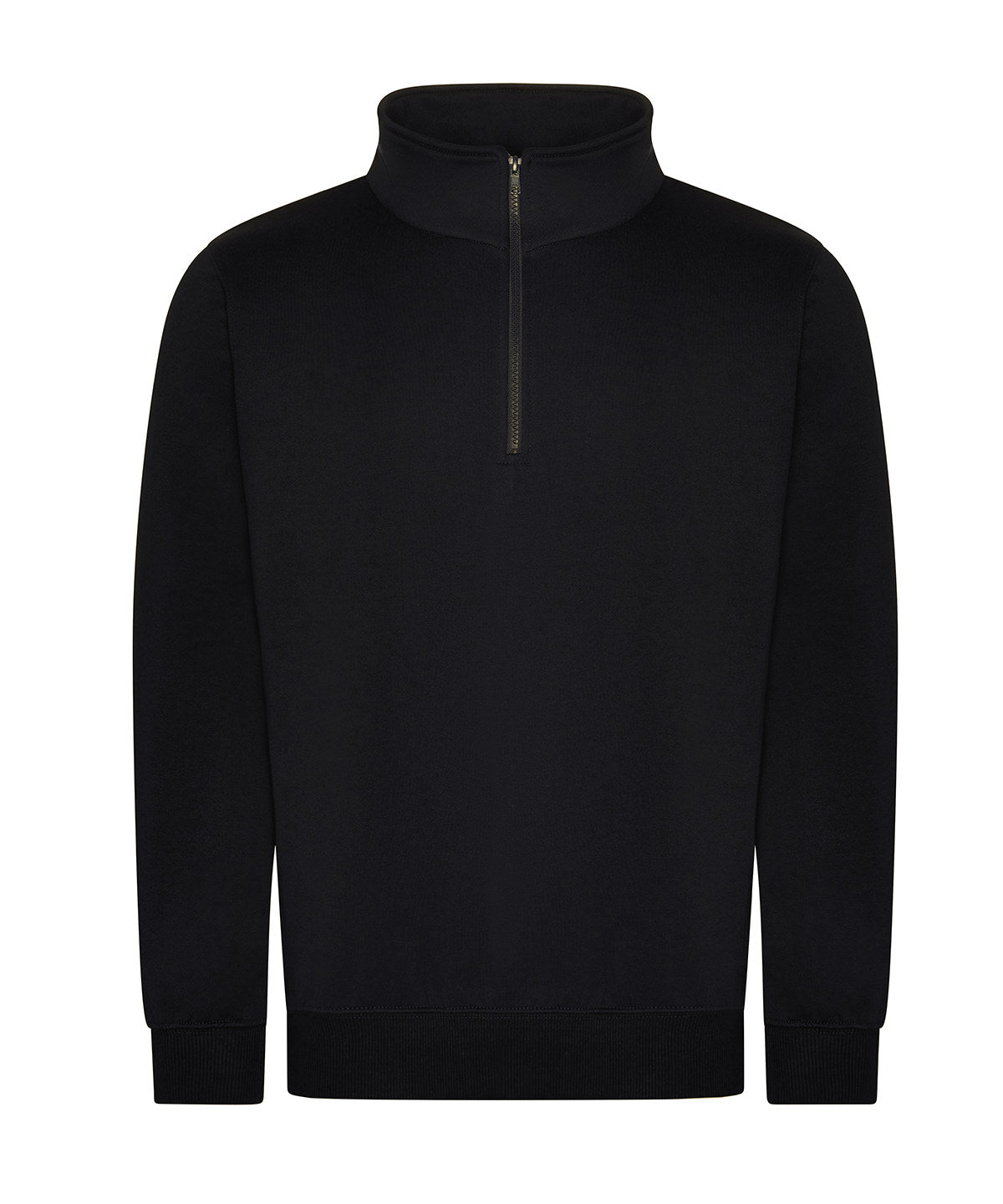 Black - Pro 1/4 neck zip sweatshirt - GarmentEmbroidery