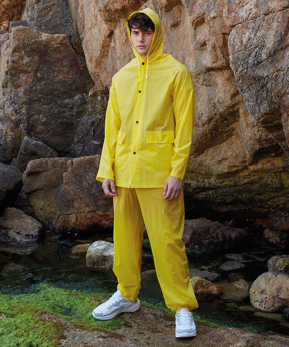 Yellow - Rain trousers - GarmentEmbroidery