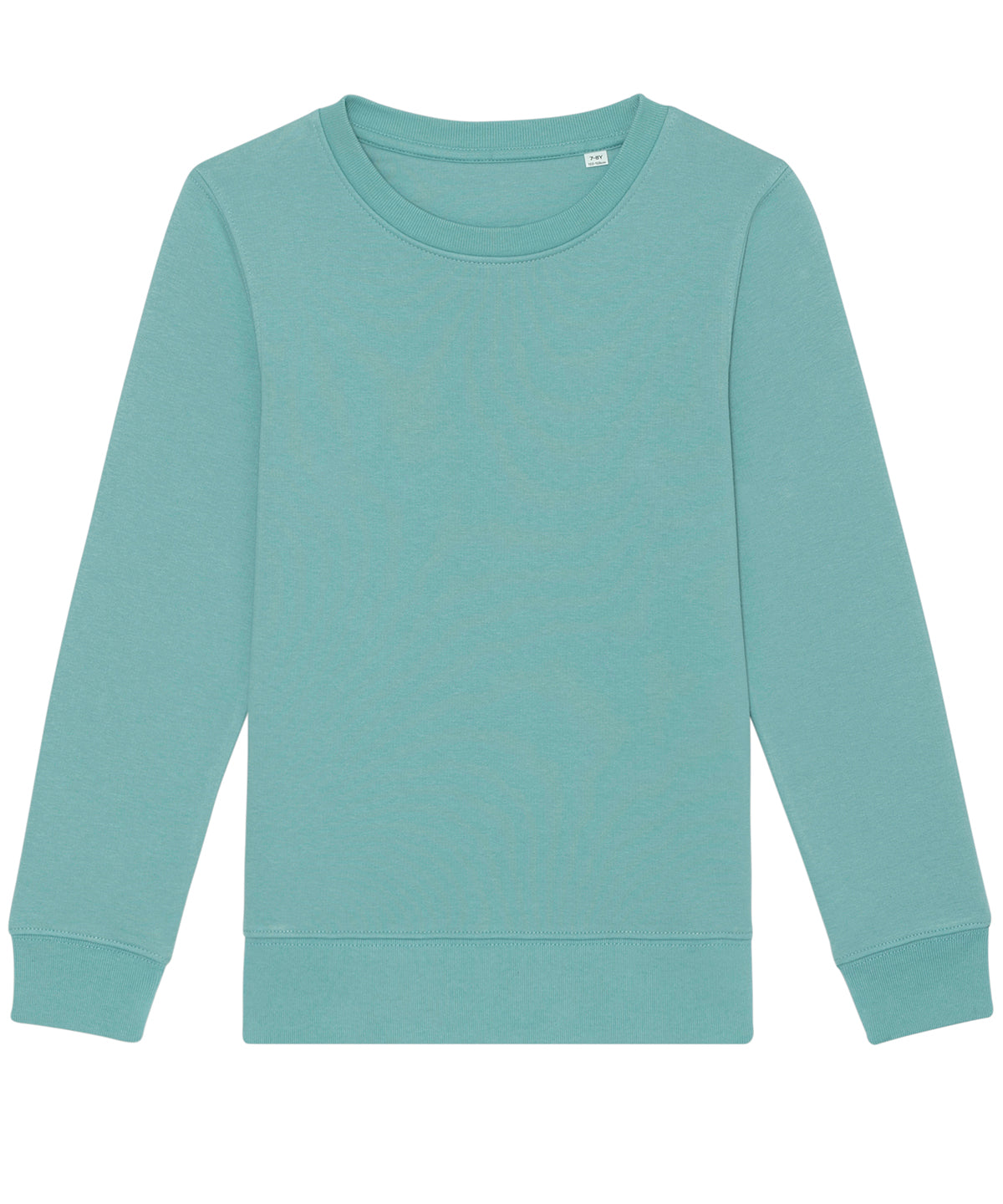 Teal Monstera - Kids mini Changer iconic crew neck sweatshirt (STSK913) - GarmentEmbroidery