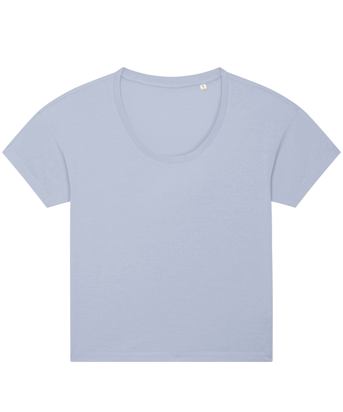 Serene Blue - Women's Stella Chiller scoop neck relaxed fit t-shirt (STTW036) - GarmentEmbroidery