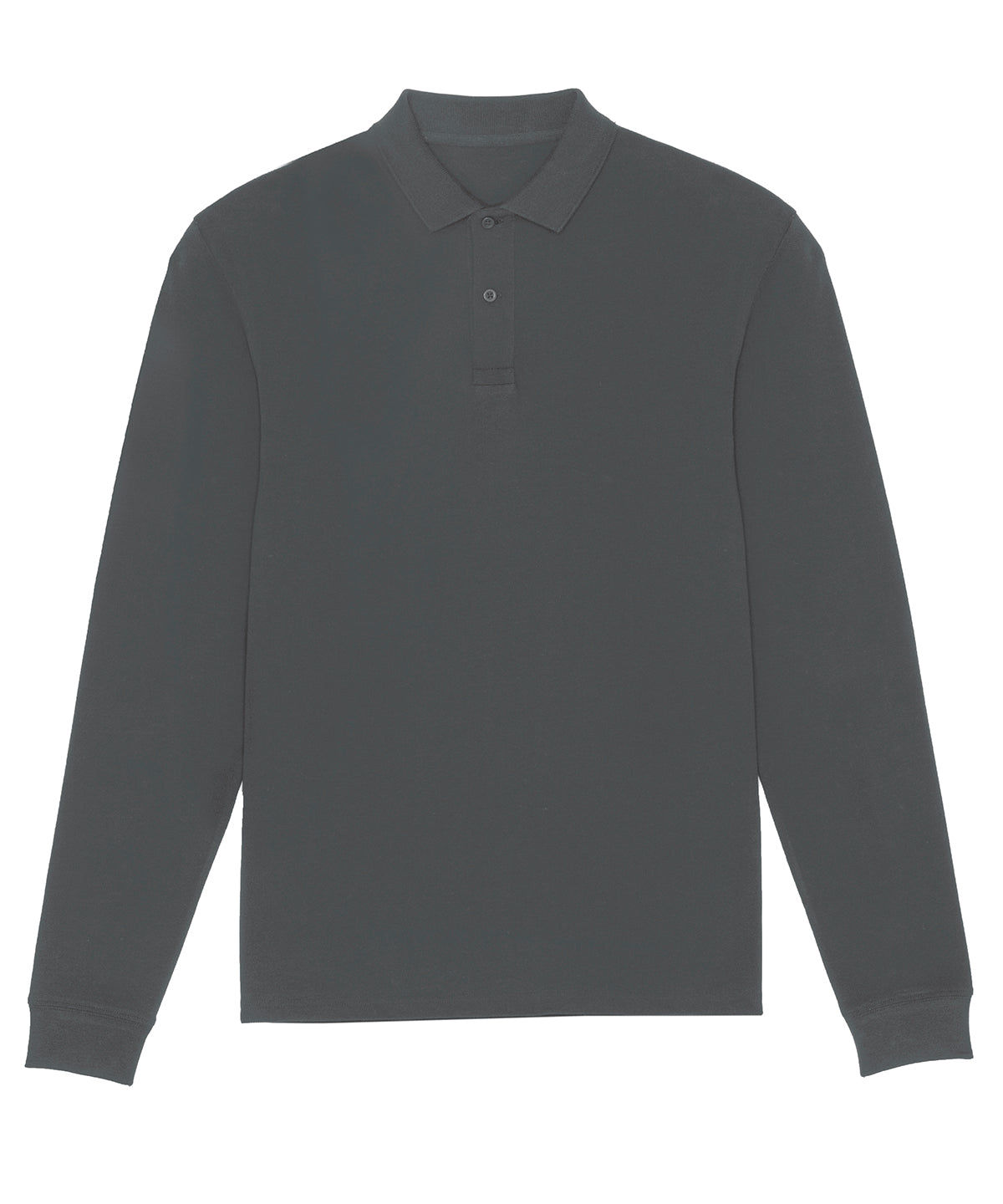 Anthracite - Stanley Dedicator long sleeve men's polo (STPM508) - GarmentEmbroidery