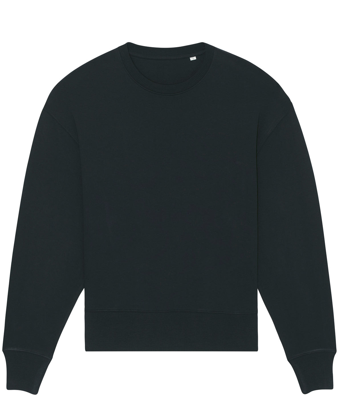 Black - Radder oversized brushed crewneck (STSU857) - GarmentEmbroidery