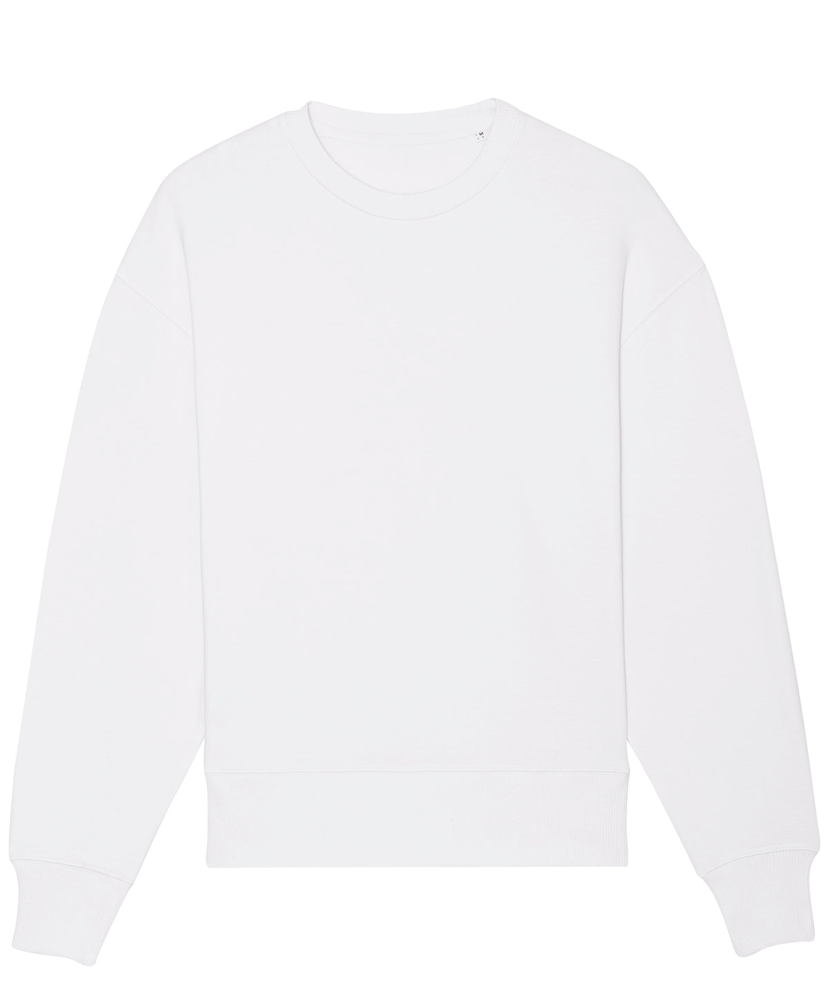 White - Radder oversized brushed crewneck (STSU857) - GarmentEmbroidery