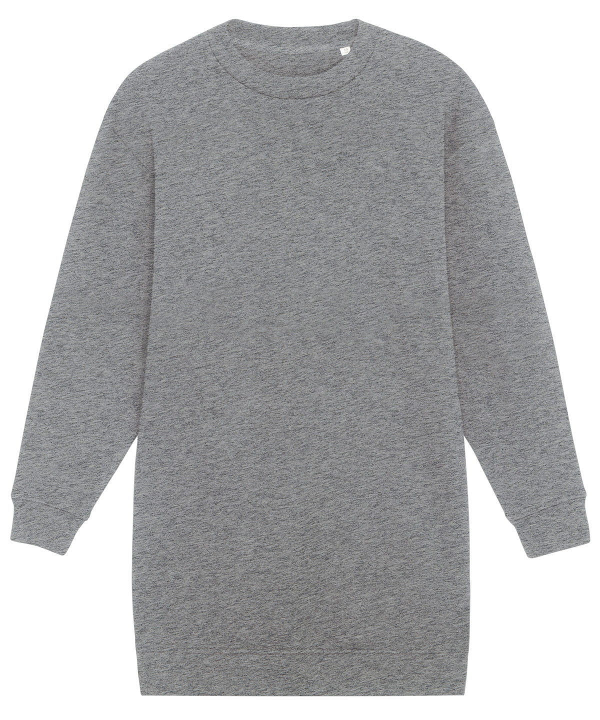 Mid Heather Grey - Stella Kicker women's crew neck oversized dress (STDW161) - GarmentEmbroidery