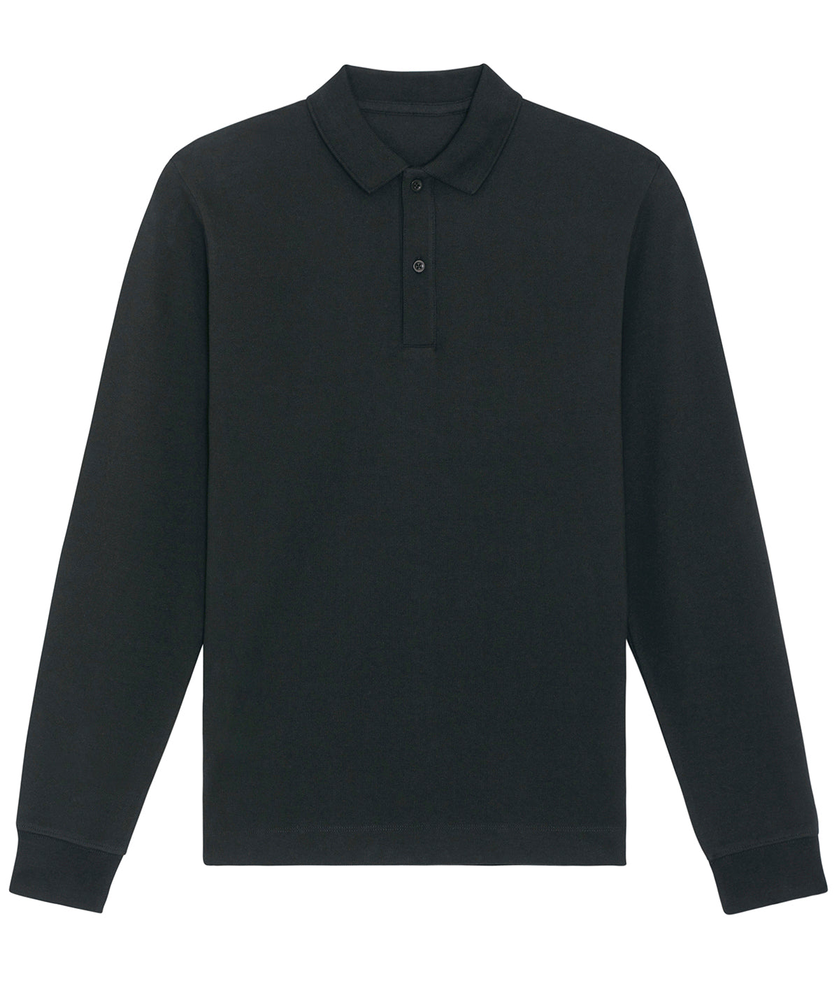 Black - Prepster long sleeve unisex polo (STPU332) - GarmentEmbroidery