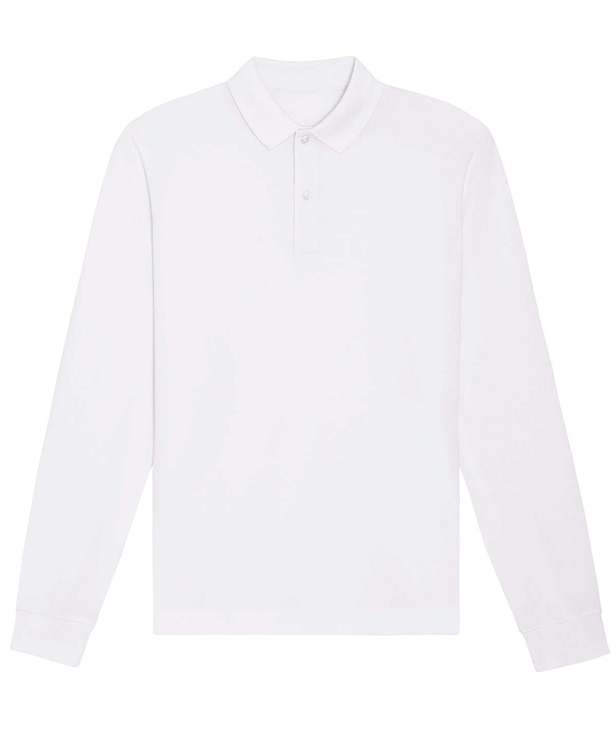 White - Prepster long sleeve unisex polo (STPU332) - GarmentEmbroidery