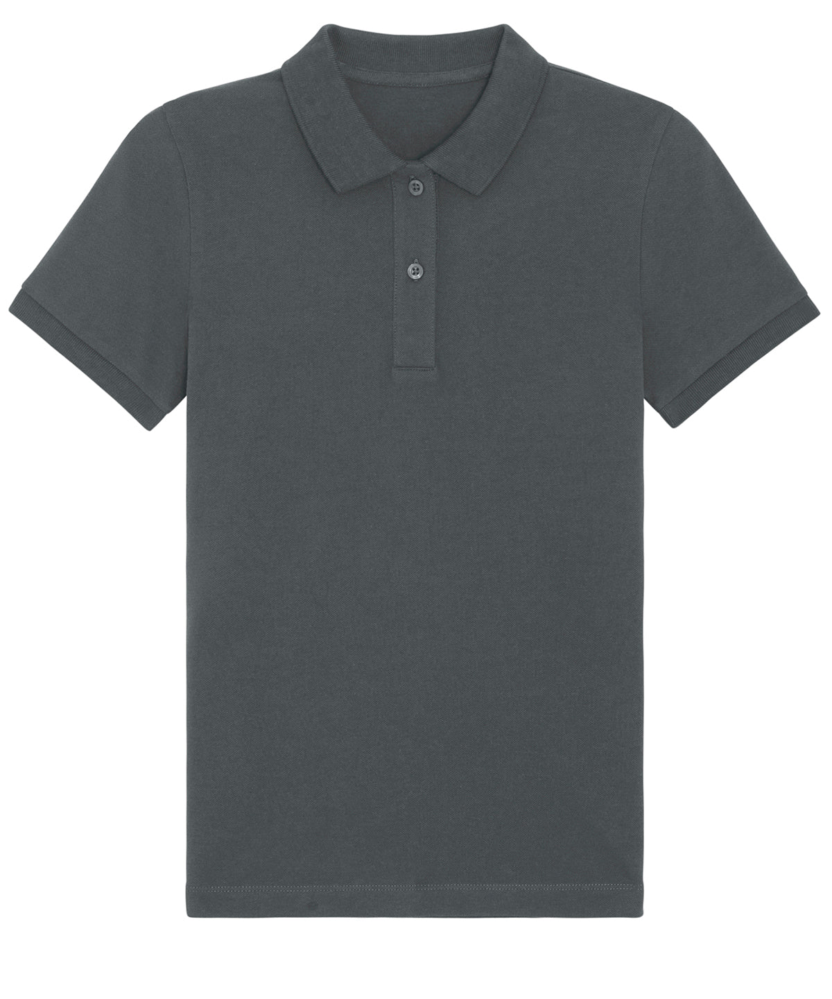 Anthracite - Stella Elliser women's fitted piqué short sleeve polo  (STPW333) - GarmentEmbroidery