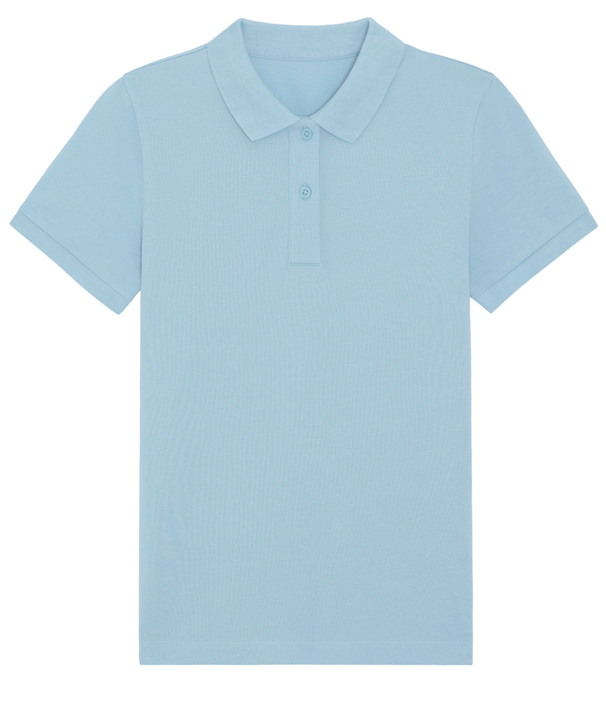 Sky Blue - Stella Elliser women's fitted piqué short sleeve polo  (STPW333) - GarmentEmbroidery