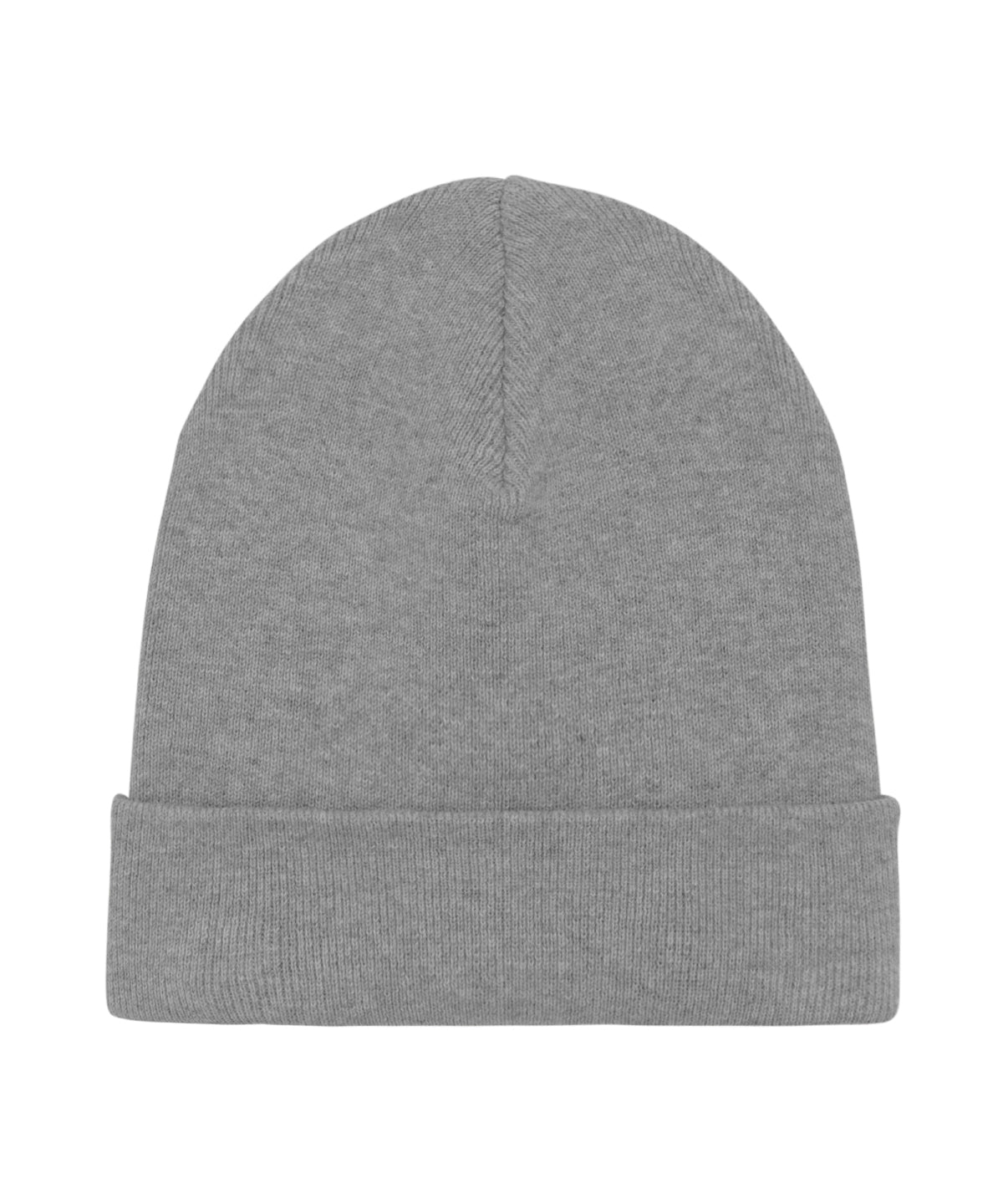 Mid Heather Grey - Rib beanie in unisex fit (STAU772) - GarmentEmbroidery