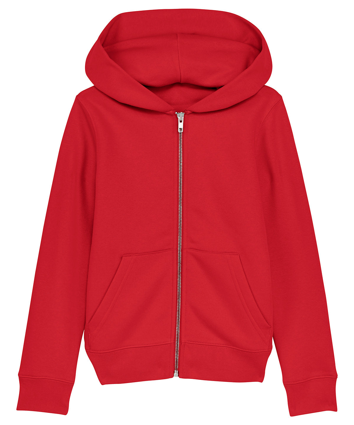 Red - Mini Runner kids brushed zip-through sweatshirt (STSK912) - GarmentEmbroidery