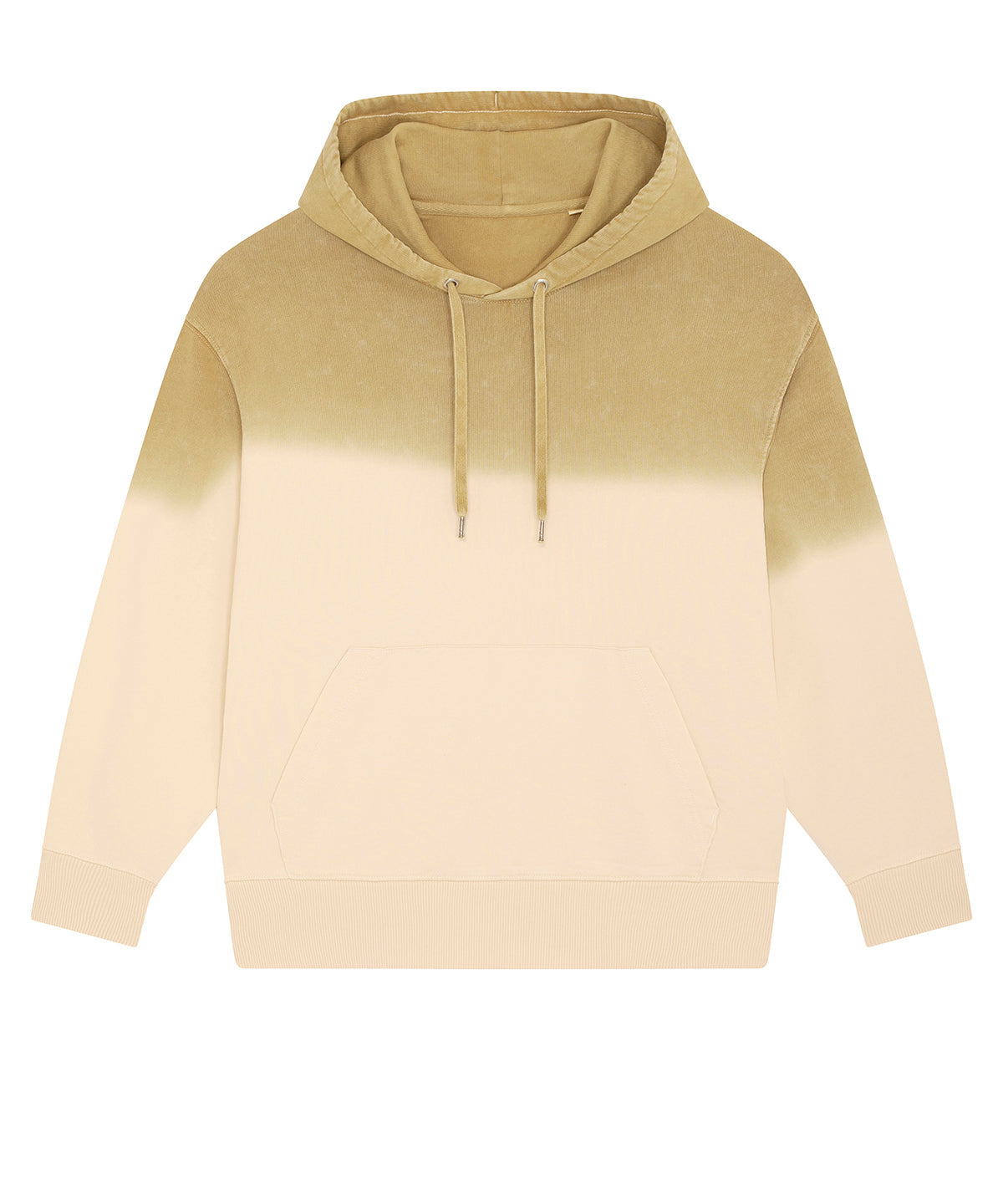 Aged Dip Dye Olive Oil - Slammer aged dip dye relaxed unisex hoodie (STSU099) - GarmentEmbroidery