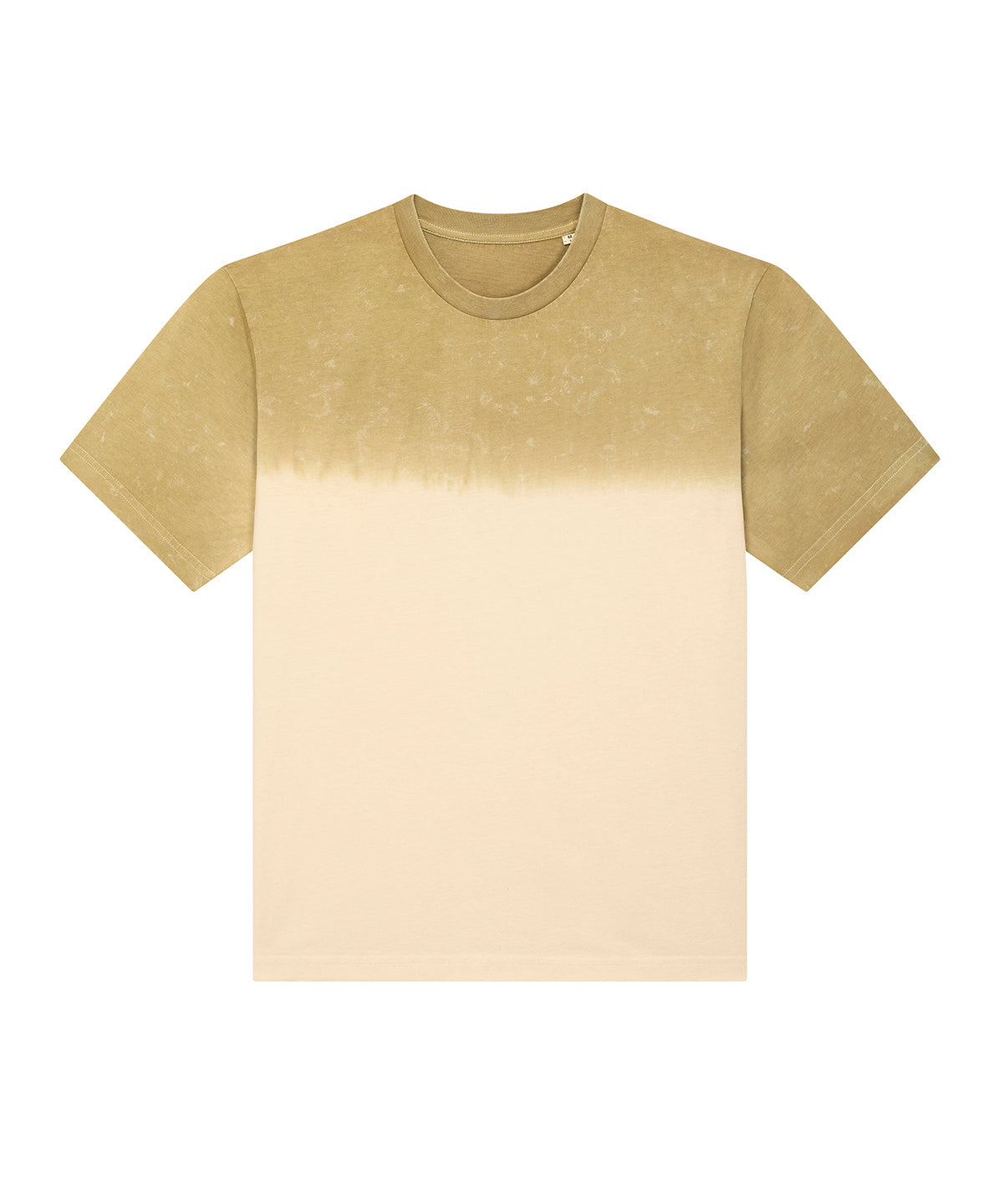 Aged Dip Dye Olive Oil - Fuser aged dip dye unisex relaxed fit t-shirt (STTU097) - GarmentEmbroidery