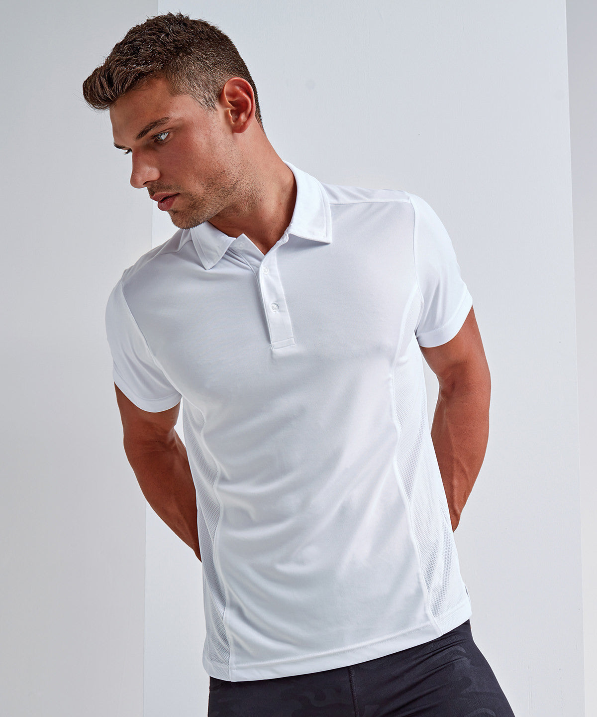 Blue Melange - TriDri® panelled polo - GarmentEmbroidery