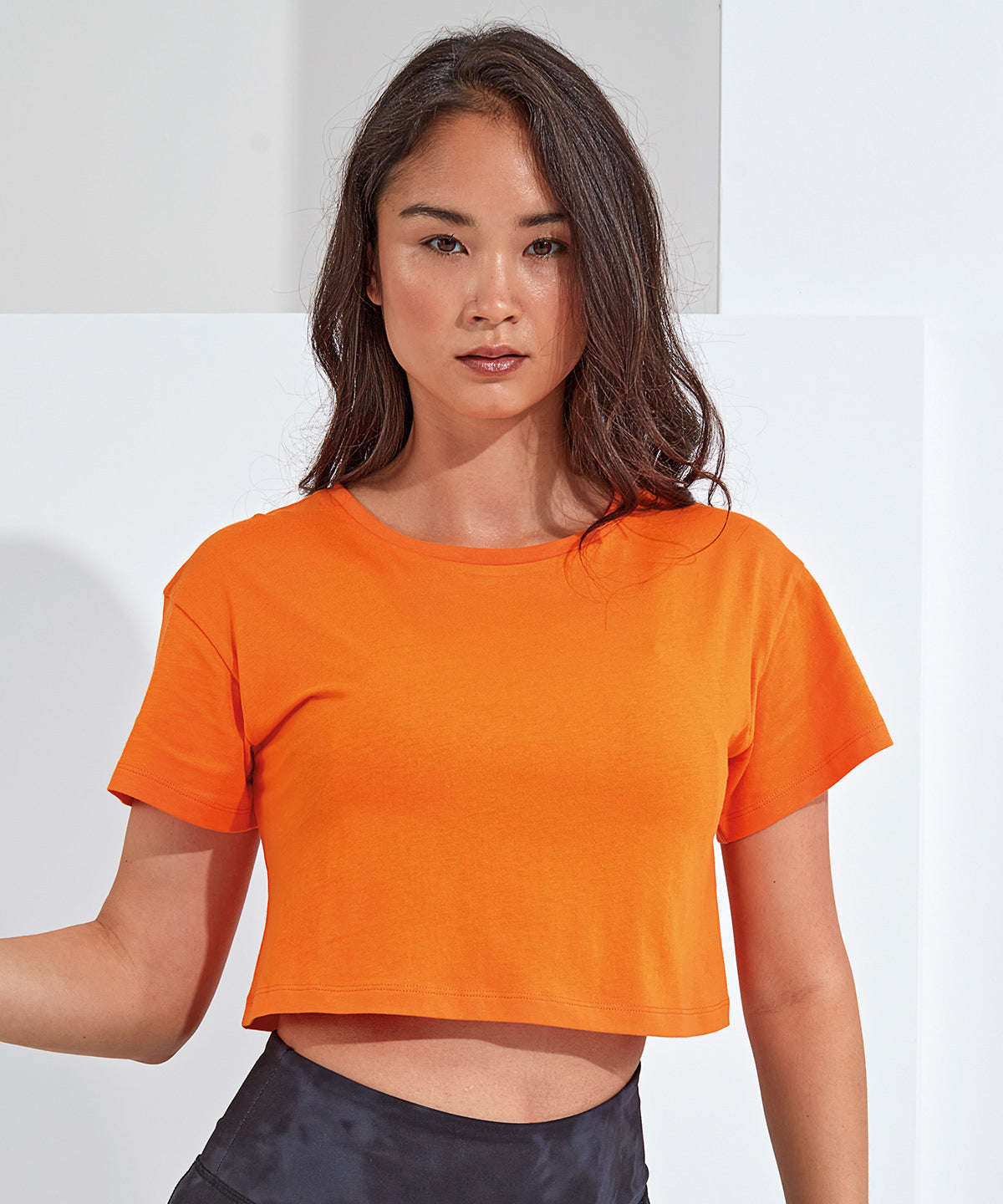 Heather Grey - Women's TriDri® crop top - GarmentEmbroidery