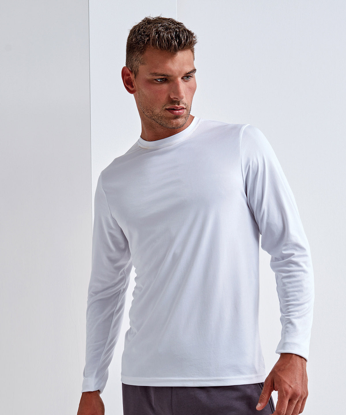 White - TriDri® long sleeve performance t-shirt - GarmentEmbroidery