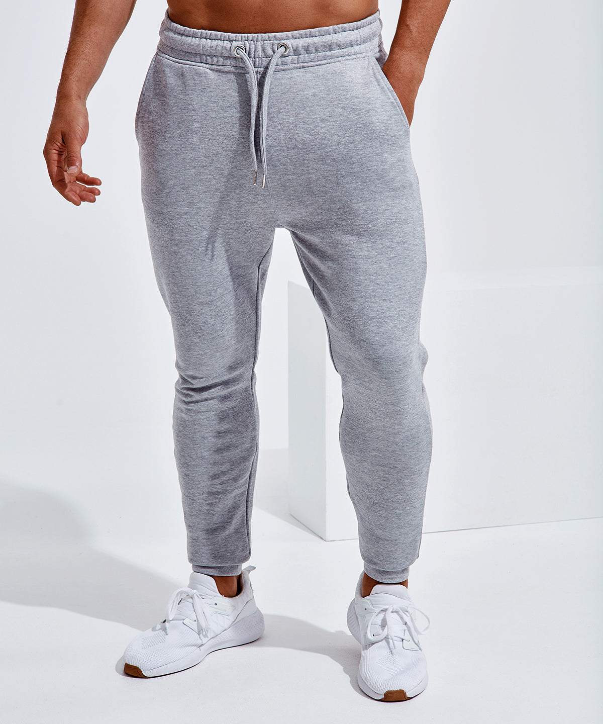 Heather Grey - TriDri® fitted joggers - GarmentEmbroidery