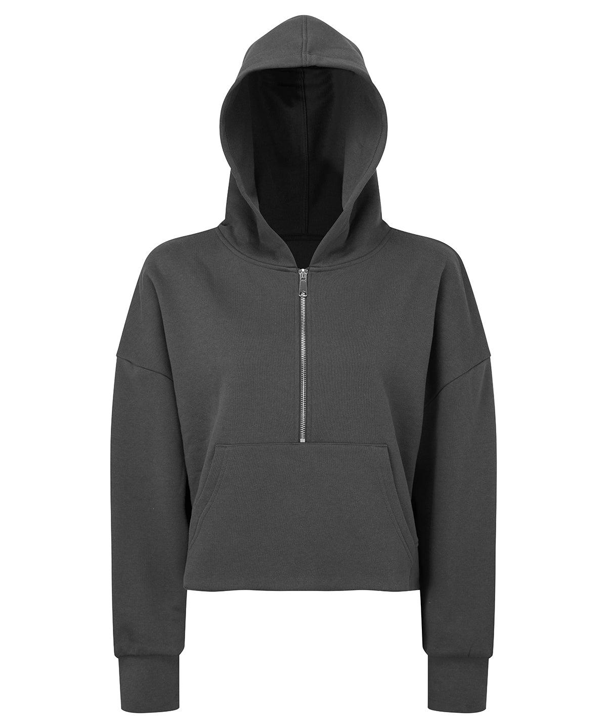 Charcoal - Women's TriDri® 1/2 zip hoodie - GarmentEmbroidery