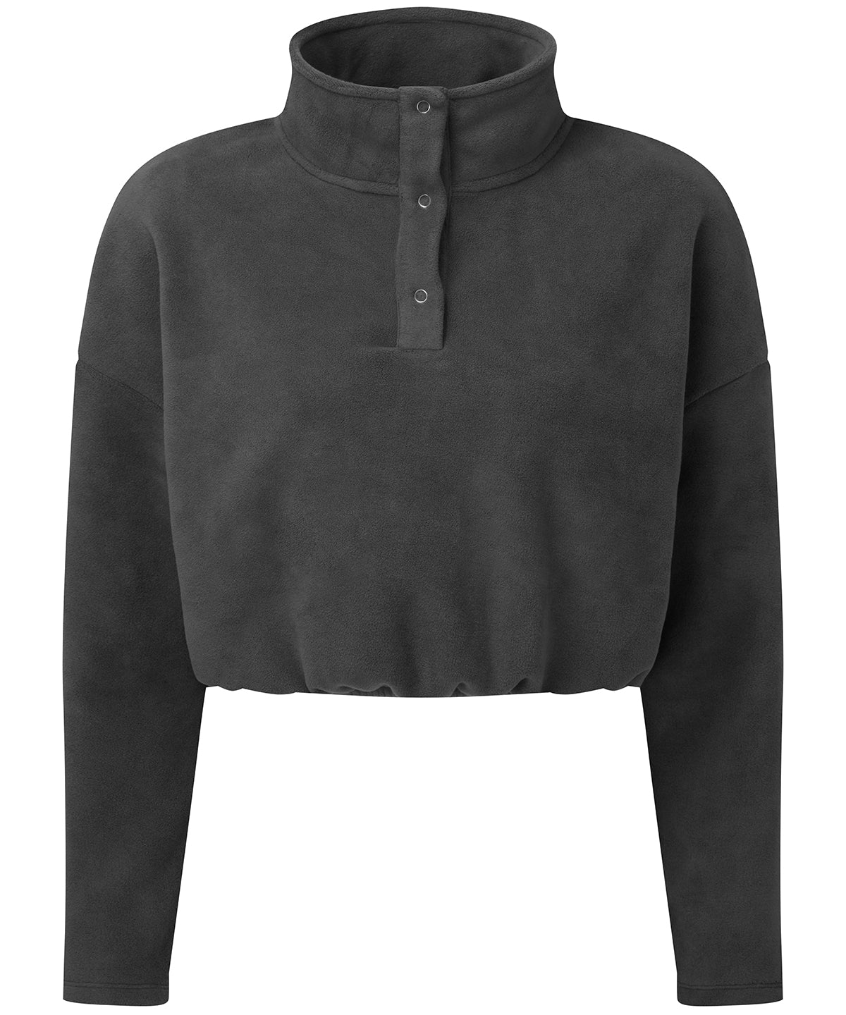 Charcoal - Women's TriDri® cropped fleece - GarmentEmbroidery