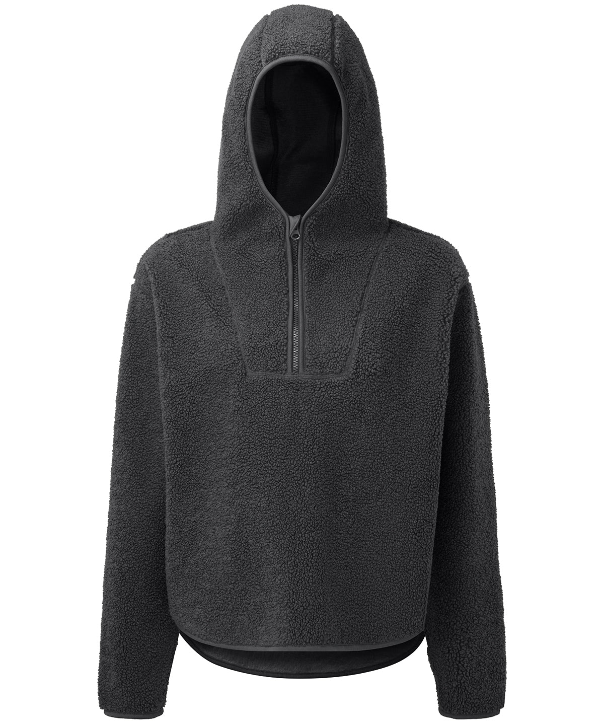 Charcoal - Women's TriDri® sherpa 1/4 zip hoodie - GarmentEmbroidery