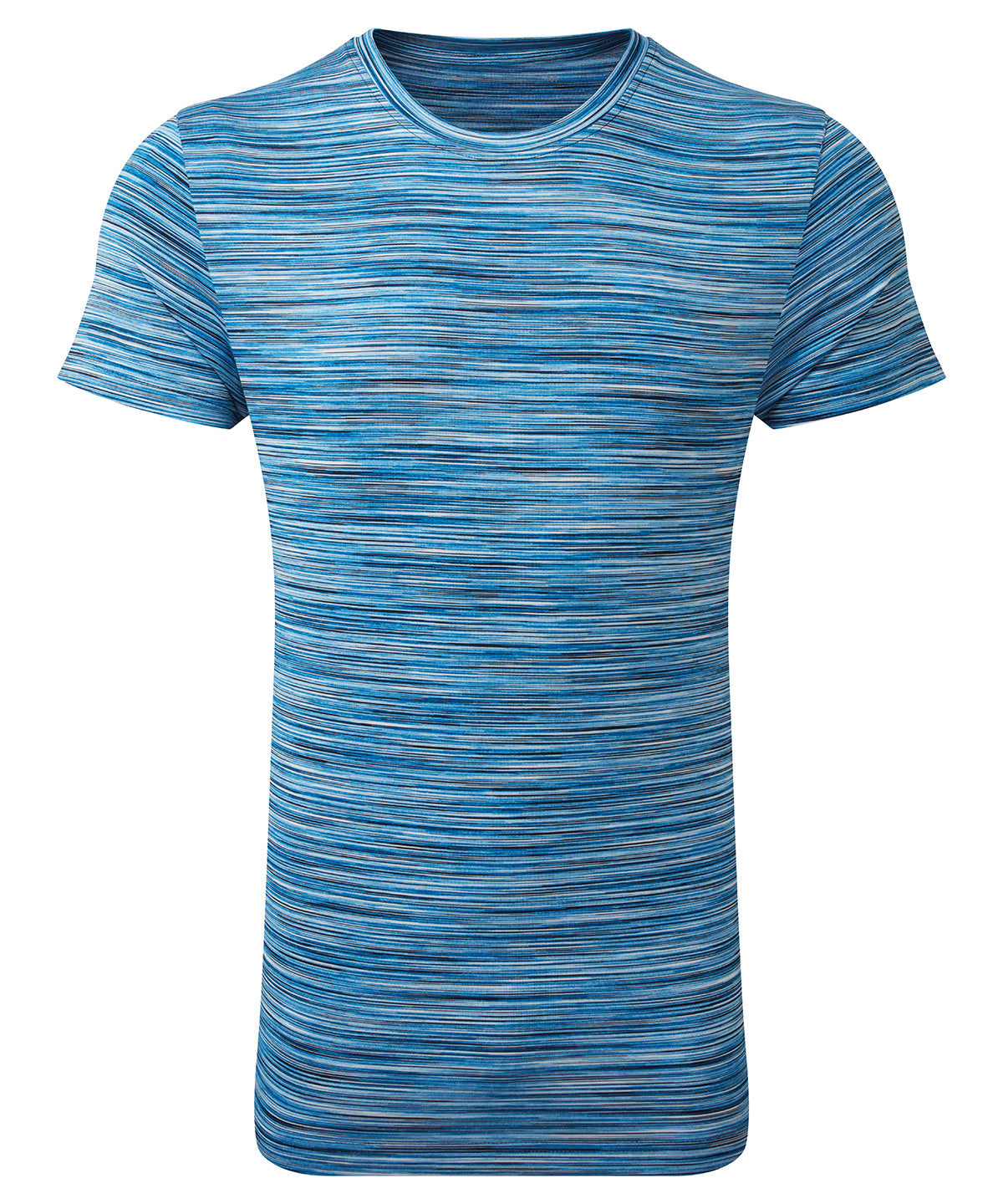 Blue/White - TriDri® space dye performance t-shirt - GarmentEmbroidery