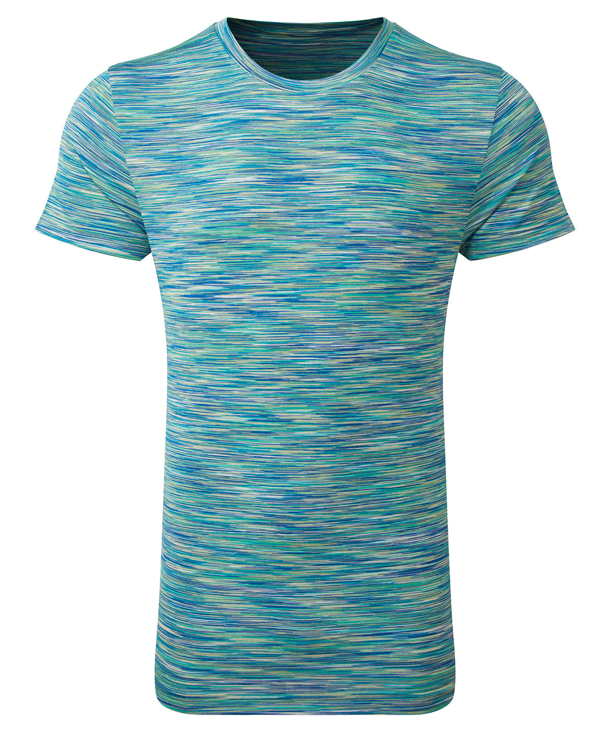 Green/Blue - TriDri® space dye performance t-shirt - GarmentEmbroidery