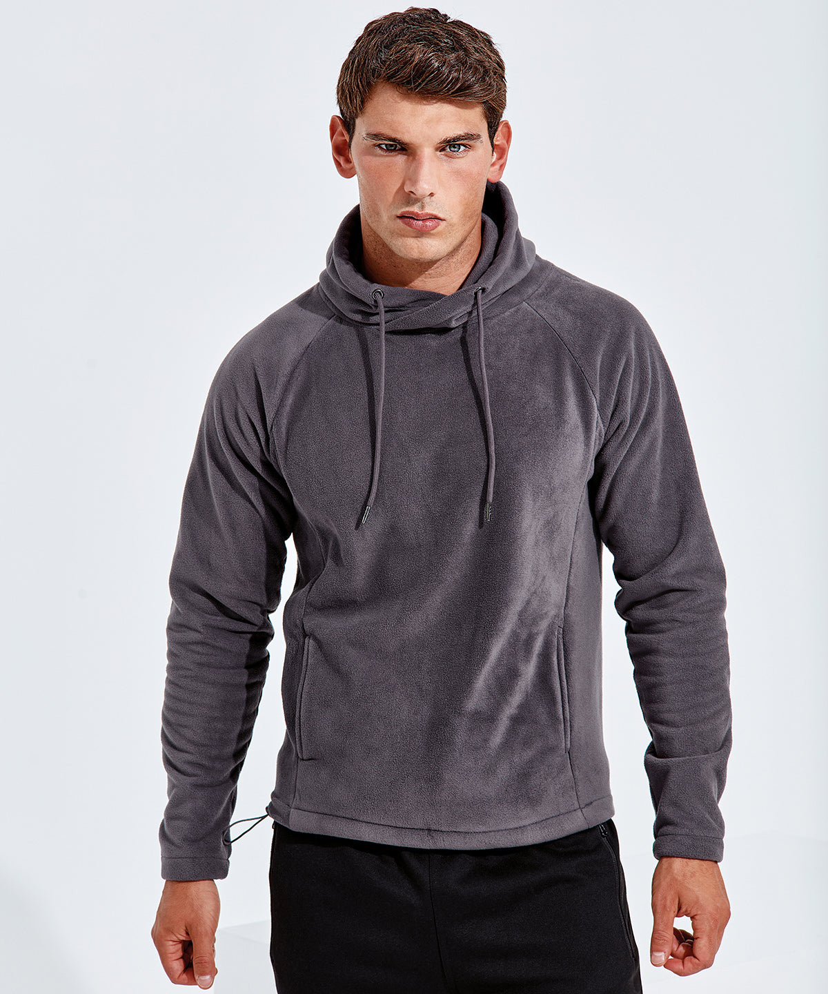 Charcoal - Men's TriDri® microfleece hoodie - GarmentEmbroidery