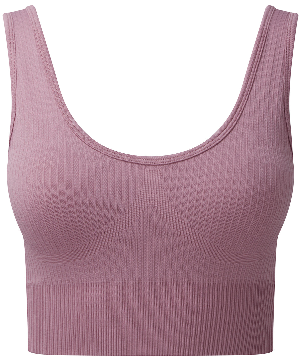 Mauve - Women's TriDri® ribbed seamless 3D fit multi-sport bra - GarmentEmbroidery