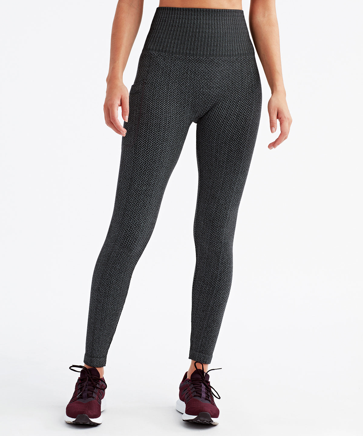 Heather Grey - Women's TriDri® knitted city leggings - GarmentEmbroidery