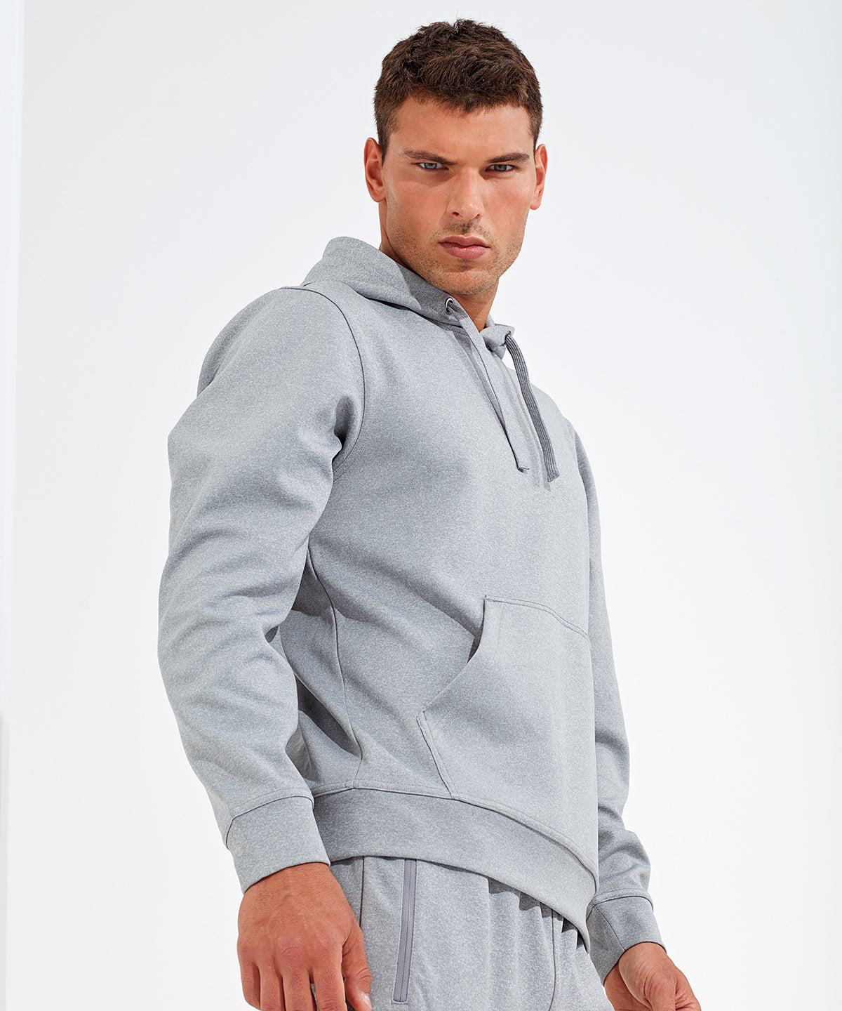 Grey Melange - TriDri® spun dyed hoodie - GarmentEmbroidery