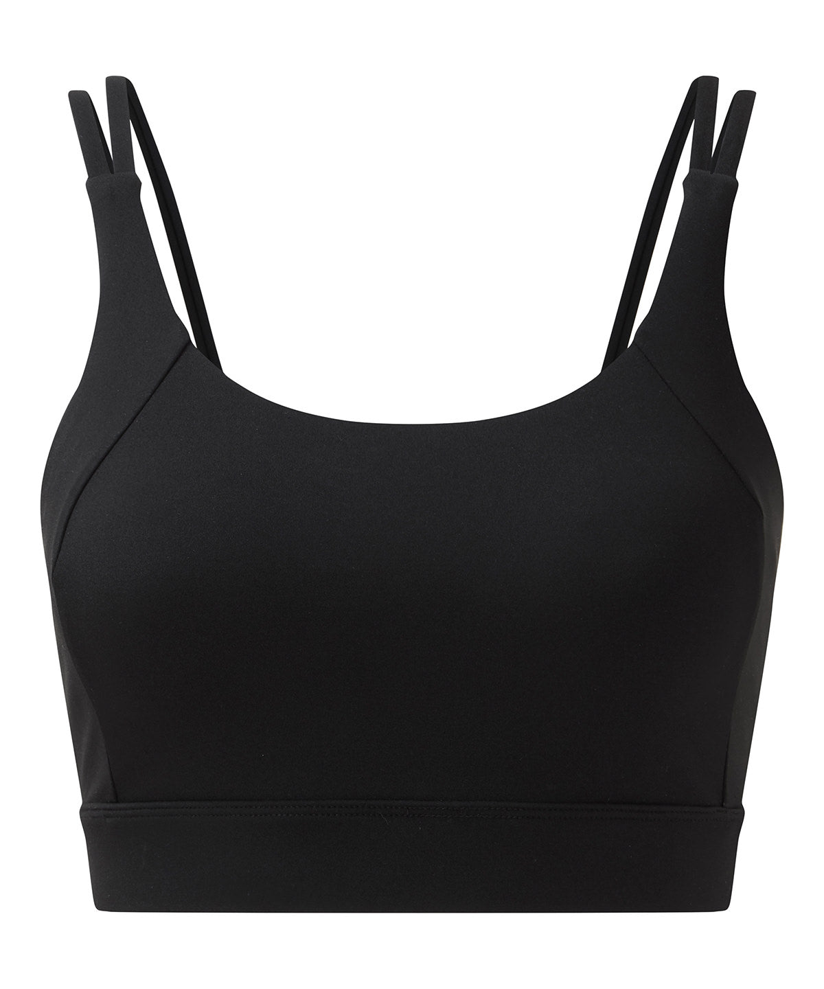 Black - Women's TriDri® crossback sports bra (medium impact) - GarmentEmbroidery